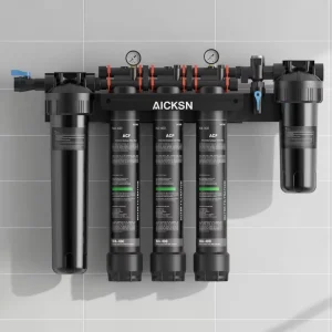 Commercial Manual 3 Stage Water Filter System Whole House Water-Saving Filtration for Coffee Shop Ice Machine