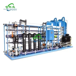 Commercial Marine and Brackish Water Reverse Osmosis System with PLC Pump and Engine, 8000 L/Hour Stainless Steel Water Maker