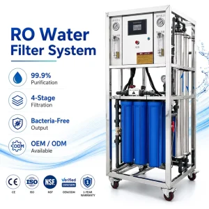 Commercial RO Reverse Osmosis Water Purifier Machine 250lph Water Purification Treatment System Equipment for Drinking