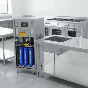 Commercial RO Water Filtration System with RO Membrane 500L/Hour for Manufacturing Plants