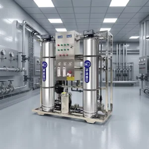 Commercial RO Water Purification Machine, 1000L/Hour Stainless Steel 4040 System with 220V Pump, 1-Year Warranty