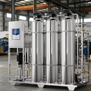 Commercial RO Water Purification Machine Automatic PLC Control Industrial Reverse Osmosis Stainless Steel Pump 2000 L/h