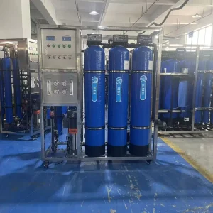 Commercial RO Water Treatment System 500LPH Reverse Osmosis Machine with FRP Pretreatment Tanks for Industrial Pure Water Plant