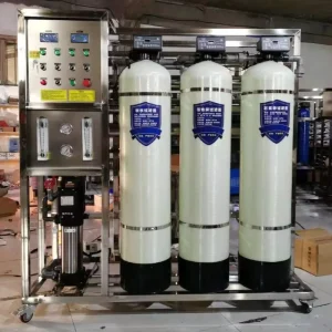 Commercial Reverse Osmosis Water Purification System with PLC-Controlled Pump for Drinking Water Treatment