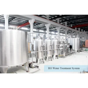 Commercial Reverse Osmosis Water Treatment Machine SS304/SS316 1000L/H RO Water Purification System Pump
