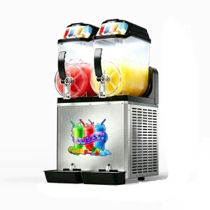 Commercial Slush Machine Frozen Drink Dispenser with 2 Tanks Factory