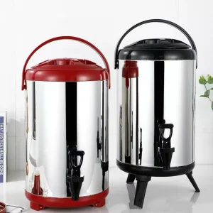 Commercial Stainless Steel Beverage Dispenser with Faucet Juice Drink Tower for Hotel Bar Buffet