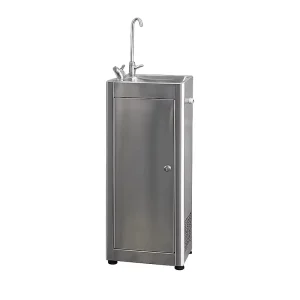 Commercial Stainless Steel Ice Water Dispenser Freestanding Cold Drinking Water Cooler Public Places Hotel Factory Use
