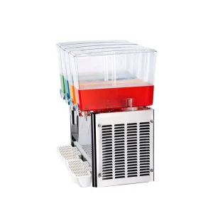 Commercial Stainless Steel Refrigerated Drink Dispenser for Soft Drinks and Fruit Juice