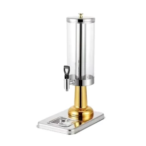 Commercial Stainless Steel and PC Single-Tap Beverage Dispenser Faucet for Hot Pot and Juice