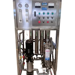Commercial Three-Stage Reverse Osmosis Water Purification Equipment with PLC Pump and Pressure Vessel 500 L/Hour