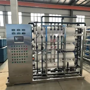 Commercial UV Reverse Osmosis Water Treatment Filtration System RO Membrane PLC Controlled 1000L/Hour for Milk Industry