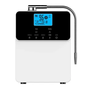 Commercial Water Purifier Machine with Hot Cold Alkaline Ionizer Plastic Desktop Installation