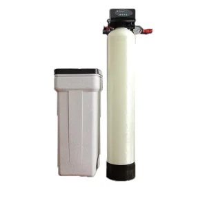Commercial Whole House 1t/h Water Softener System Pump PLC Ion Exchange Resin Central Filter