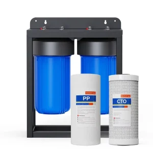 Compact 10-Inch Reverse Osmosis RO System Plastic Construction Portable 50 GPD for Household, Car, and Hotel Water Treatment