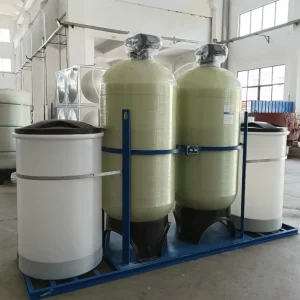 Compact Industrial Water Softener Unit for Manufacturing Plants