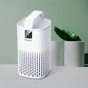 Compact Metal Body Air Cleaner with Auto Mode HEPA Filter and Sleep Timer for Medium Rooms