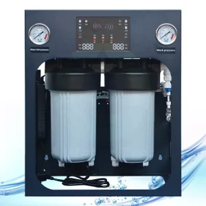 Compact Small Commercial RO Water Filter Machine for Coffee Shop and Office Dual Stage Pre Filtration Pure Drinking Water CE