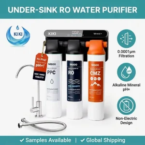 Compact Tankless Under Sink High-Flow RO Water Purifier System with Real-Time TDS Display and Filter Monitoring