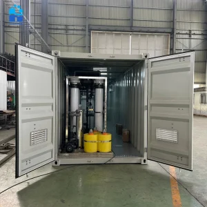 Containerized RO Plant PLC Automatic 8000LPH Reverse Osmosis UF Water Filter Commercial Drinking Water Purification Machine