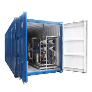 Containerized Water Treatment Equipment with Reverse Osmosis and Engine 3000L/Hour Productivity 1 Year Warranty