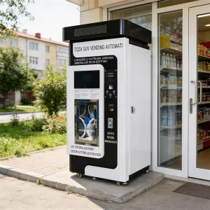 Cooling Water Reverse Osmosis System Efficient Pure Water Purification 800G Community Water Vending Machine