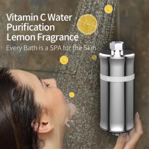 Coolway European Activated Carbon Manual Stainless Steel Shower Tap Filter 6 Months Filter Life Eco Friendly Luxury