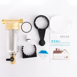 Copper Manual Pre-Filter Water Filter System for Home Outdoor and Car Use Whole House Cleaning