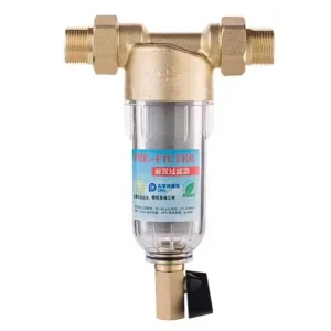 Copper Manual Water Pre-Filter with 40-Micron Filtration and 10 t/h Flow Rate