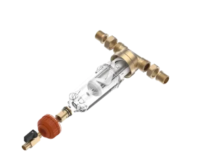 Copper Whole House Spin Down Water Filter High Flow Rate & Hydraulic Turbine Scraper for Efficient Filtration