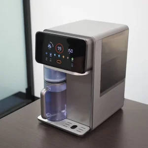 Countertop 4 in 1 Reverse Osmosis System Cold and Hot Water Countertop Water Purifier with Ice Maker