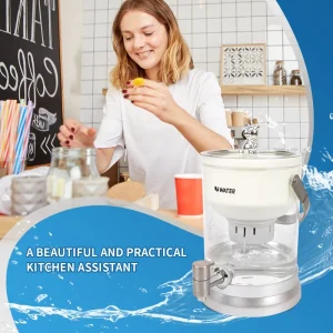 Countertop ABS and Glass Food-Grade Tap Water Purifier with Water Tank