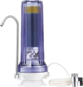 Countertop Alkaline Water Filter System 8 Stage Chrome Faucet Activated Carbon Filter with 99.99% Filtration Efficiency