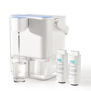 Countertop Electric Water Filter Dispenser 400 Gallon Rechargeable Instant System Reduce Lead PFAS