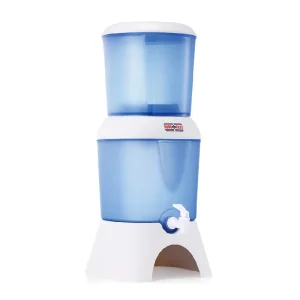 Countertop Gravity-Fed Water Filtration Bucket System with Ceramic Filter Cartridge for Home Kitchen and Off-Grid Cabin