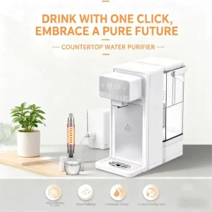 Countertop Hot Water Dispenser Active Carbon Water Purifier 5L Water Tank Choose Temperature Modes Water Filtration for Drinking