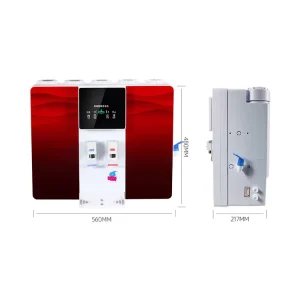 Countertop Hot and Cold Filtered Water Dispenser 100G 5 Stages Reverse Osmosis Water Purifier