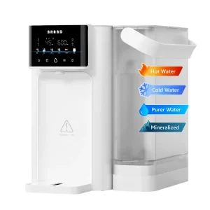 Countertop Hot and Cold Water Purifier Dispenser Installation Free No Wastewater 6 Stage Water Purifier Machine
