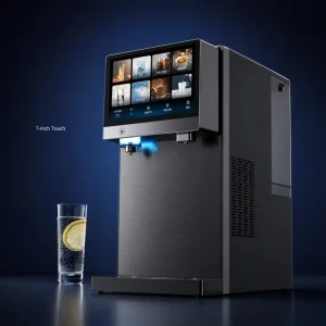 Countertop RO Sparkling Water Purifier and Hot Cold Ice Water Dispenser with 7 Inch Touch Screen