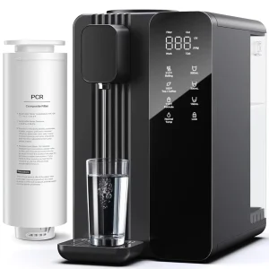 Countertop Reverse Osmosis Water Filter System with UV BPA Free 7 Stage Filter Pure and Clean Water 3:1 Indoor No Installation