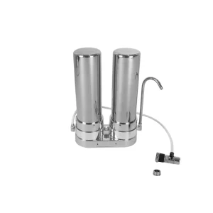 Countertop Two Stage Water Filter with Diverter Valve for Household Kitchen and Office Drinking Water Purification