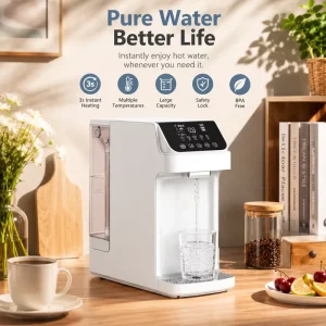 Countertop Water Dispenser Filtration Water Purifier Hot and Cold Household Plastic Tank Hotel RV