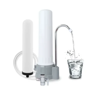 Countertop Water Purifier Faucet Water Filter 2 Stage Ceramic Activated Carbon CE Certified Drinking Water Kitchen Household