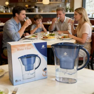 Cross Border Supply Cleardrop Nordic Wind Design PC Plastic Water Filter Pitcher Purifier Household Kitchen Filtration