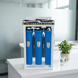 Custom 20″ Big Blue Household Under-Sink Water Filter Stand Frame Flow Meter Pre-filter System RO Reverse Osmosis Water