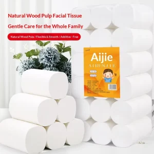 Custom 2ply 3ply 4/5 Ply Embossed Toilet Paper OEM Virgin Wood Pulp Bathroom Toilet Tissue