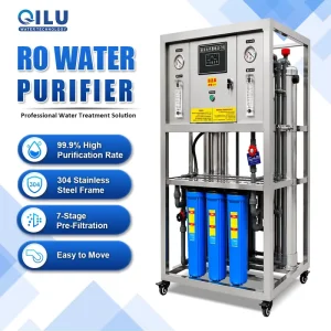 Custom 7-Stage Reverse Osmosis Water Filter System 500 LPH RO Water Filter Machine for Drinking