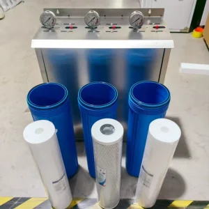 Custom BB Water Filter Whole House Three Stages Jumbo Size 20*4.5inch Water Pre Filter System With Brass Inlet and Outlet