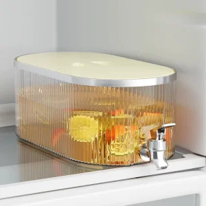 Custom Clear Plastic Juice Drink Dispenser with Tap