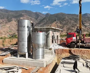 Custom High-Altitude Water Treatment System PLC Control 220V Pump Stainless Steel Construction 30-500T/H Capacity